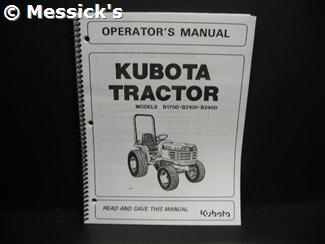 Kubota B21 Operator Manual
